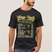 Virgo Facts Zodiac Virgo Queen T-shirt (Voorkant)