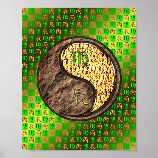 Virgo & Fire Dragon Poster (Voorkant)