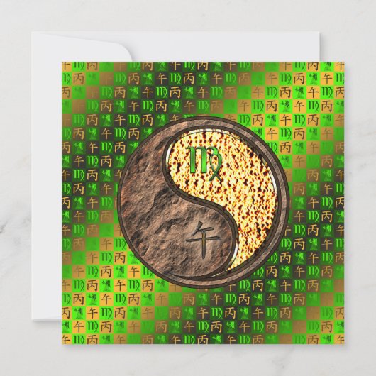 Virgo & Fire Horse Kaart (Voorkant)