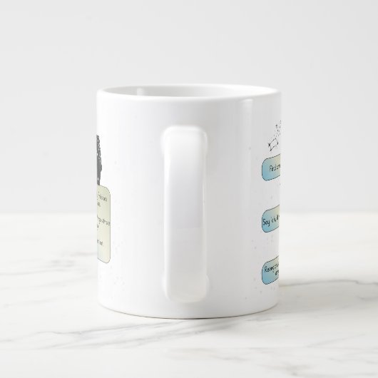 Virgo Flow Chart - Grappig sterrenbeeld Grote Koffiekop (Achterkant)