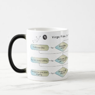 Virgo Flow Chart - Grappig sterrenbeeld Magische Mok
