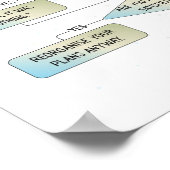 Virgo Flow Chart - Grappig sterrenbeeld Poster (Hoek)