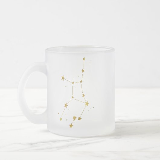 Virgo Geborstelde Biermok Matglas Koffiemok (Links)