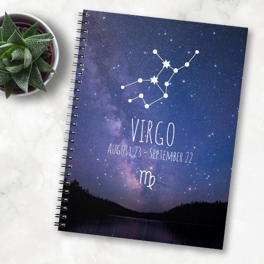 Virgo | Gepersonaliseerd Notitieboek voor Zodiac C