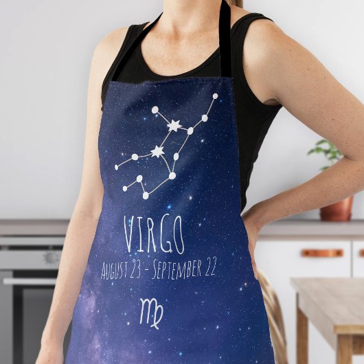 Virgo | Gepersonaliseerde zodische sterrenapron Schort