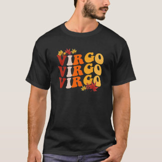 Virgo Girl Zodiac Sign Astrology Herfst Vibes Autu T-shirt