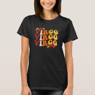 Virgo Girl Zodiac Sign Astrology Herfst Vibes Autu T-shirt