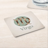 Virgo Glyph Circle Onderzetter Set (Schuin)