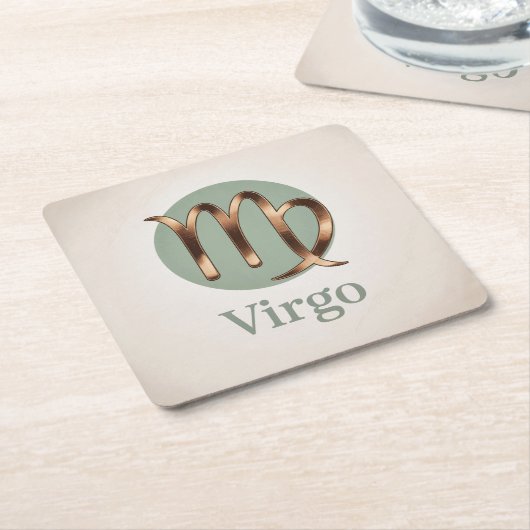 Virgo Glyph Circle Onderzetter Set (Schuin)