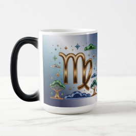 Virgo Glyph Zodiac Sign Morphing Mug Magische Mok