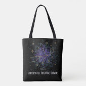 Virgo Gold Silver Zodiac Sign & Constellation Tote Bag (Achterkant)