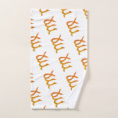 Virgo Gold Zodiac Astrology Sign Bad Handdoek (Handdoek)