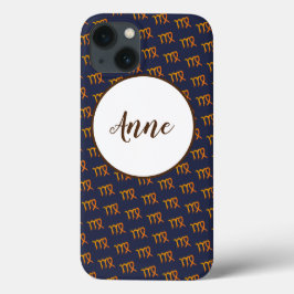 Virgo Gold Zodiac Astrology Sign Case-Mate iPhone Case