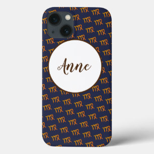 Virgo Gold Zodiac Astrology Sign Case-Mate iPhone Case