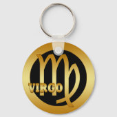 VIRGO GOLD ZODIAC SIGN SLEUTELHANGER (Voorkant)