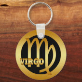 VIRGO GOLD ZODIAC SIGN SLEUTELHANGER (Voorkant)