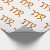 Virgo Golden Astrology Sign Cadeaupapier (Hoek)
