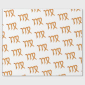 Virgo Golden Astrology Sign Cadeaupapier (Vlak)