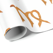 Virgo Golden Astrology Sign Cadeaupapier (Rol Hoek)