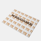Virgo Golden Astrology Sign Deurmat (Schuin)