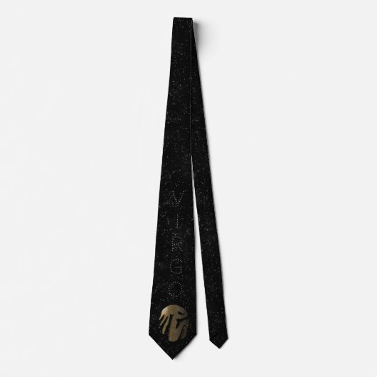 Virgo golden sign stropdas (Voorkant)