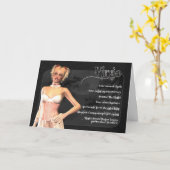 Virgo Gothic Zodiac Verjaardag Kaart (Gele Bloem)