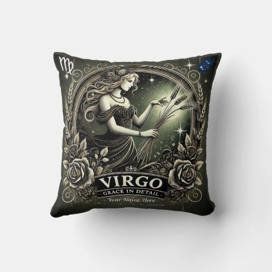 Virgo "Grace in Detail" Sierkussen (Achterkant)