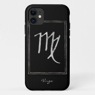 Virgo hammered Silver gestileerde astrologie zodia Case-Mate iPhone Case