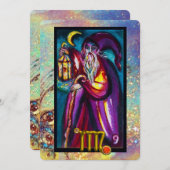 VIRGO HERMIT TAROT ASTROLOGY ZODIAC BIRTHDAY PARTY KAART (Voorkant / Achterkant)