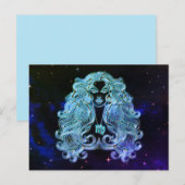virgo het virgin zodiac briefkaart (Voorkant / Achterkant)
