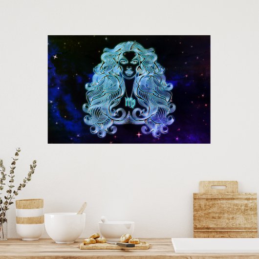 virgo het virgin zodiac poster (Keuken)
