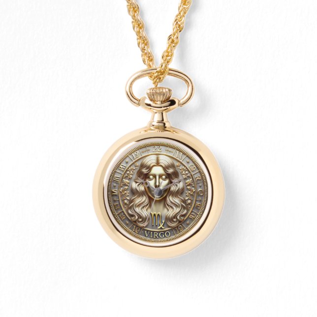 Virgo Horoscoop Ketting Watch (Voorkant)