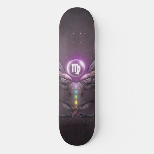 Virgo Horoscopes Symbols Schaats Board Persoonlijk Skateboard (Voorkant)