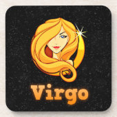 Virgo-illustratie Drankjes Onderzetter (Voorkant)