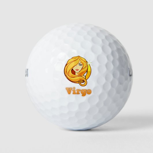 Virgo-illustratie Golfballen (Voorkant)