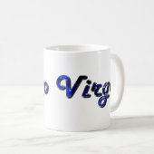 Virgo in Sapphire Gemstone Koffiemok (Voorkant rechts)