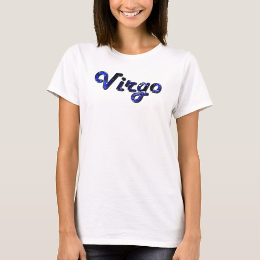 Virgo in Sapphire Gemstone T-shirt (Voorkant)