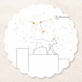 Virgo Inspiration Cat Coaster Kartonnen Onderzetters