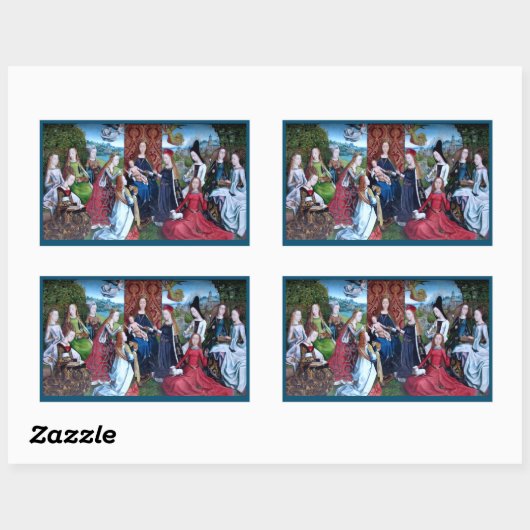 Virgo inter Virgines (M 070) Rechthoekige Sticker (Vel)