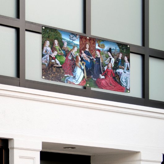 Virgo inter Virgines (M 070) Spandoek (Buitenkant Gebouw)