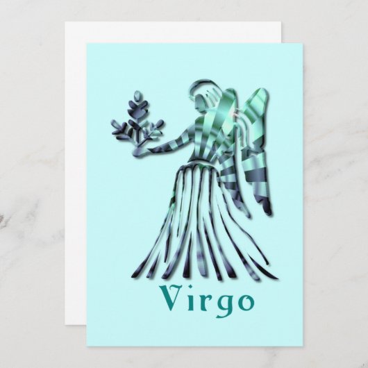 Virgo Invitation Kaart (Voorkant / Achterkant)