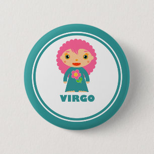 Virgo is mijn Zodiac Sign Ronde Button 5,7 Cm