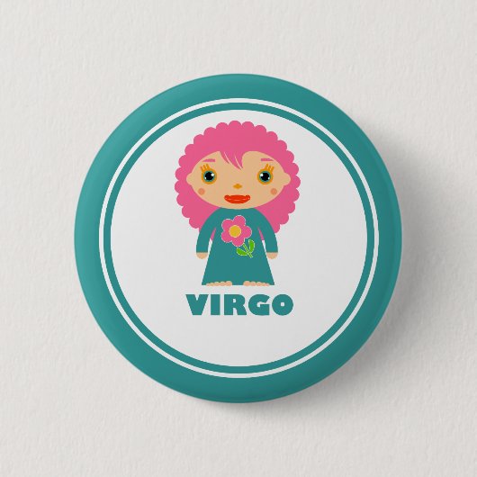 Virgo is mijn Zodiac Sign Ronde Button 5,7 Cm (Voorkant)