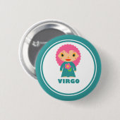 Virgo is mijn Zodiac Sign Ronde Button 5,7 Cm (Voorkant /achterkant)