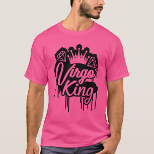 Virgo King Zodiac Driving Crown Birtday Astr T-shirt