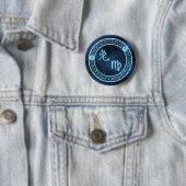 Virgo/konijn Ronde Button 5,7 Cm (In situ)