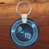Virgo/konijn Sleutelhanger (Voorkant)