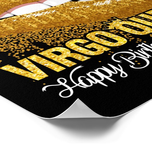 Virgo Koningin... en mijn feestdag... Poster (Hoek)