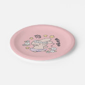 Virgo Loppi Tokki Bunny Zodiac Series Papieren Bordje (Gekanteld)