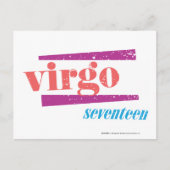 Virgo LtPink Briefkaart (Voorkant)